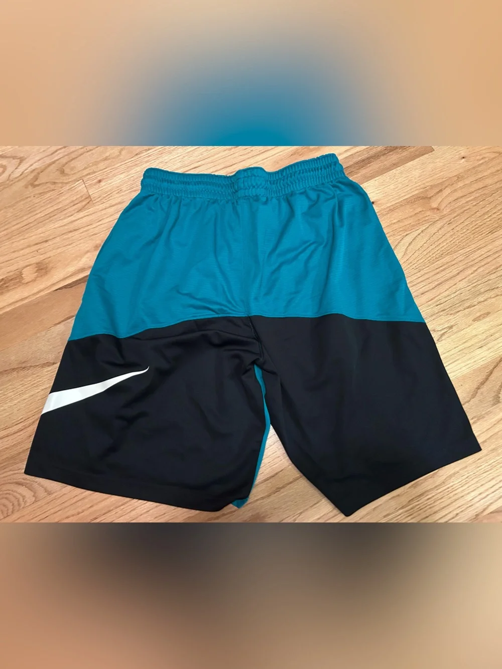 Nike Teal and Black Men’s Athletic Shorts